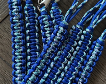 Rod lanyards/ Reel leashes. 2ft to 8ft speckled blue colors