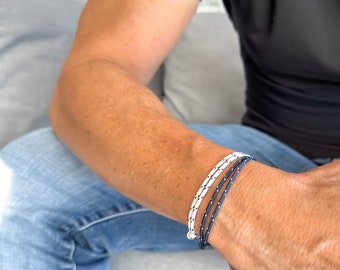 Surfer Armband, Herren Damen Armband, Partnerarmband, Surferarmband, unisex, wasserfest, Kordelband, Boho Männer Frauen, Männer Armband