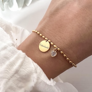 Pulsera de dama de honor, personalizable, JGA, regalo de dama de honor, pulsera de dama de honor, madrina, novia, madre de la novia, regalo para esposa, novia