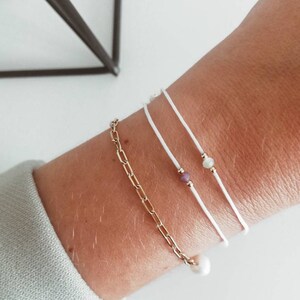 Vriendschapsarmband, kristallen armband, minimalistisch, met aanpasbare kaart, huwelijkscadeau, gastcadeau, boho, kleinigheidje