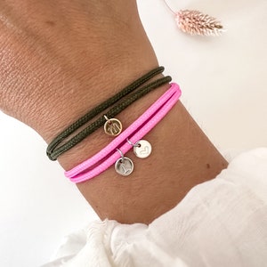 Pulsera surfista iniciales, pulsera hombre mujer, pulsera pareja, letra, unisex, impermeable, personalizada, pulsera boho hombre mujer