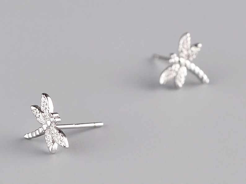 Dragonfly Earrings Silver Earring Sterling Silver Dragonfly Jewelry For Women,Girls Tiny Earrings Fashion design