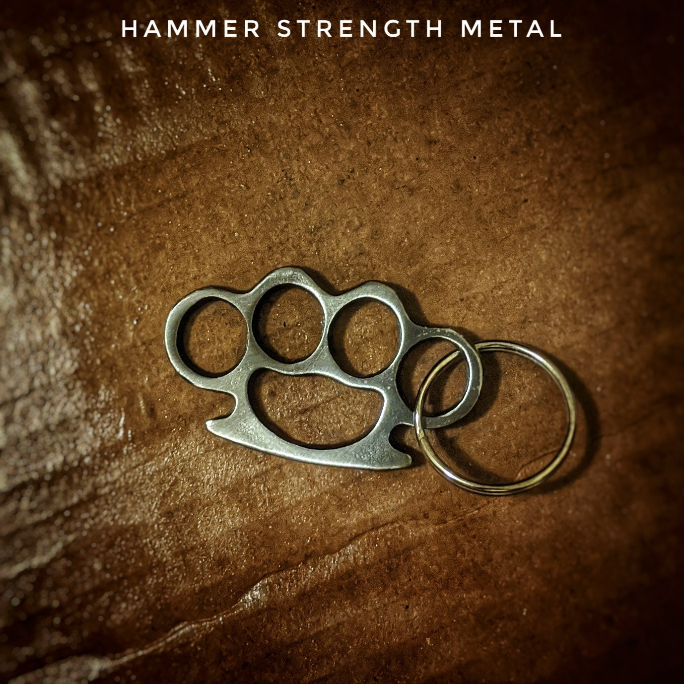 Brass Knuckles Keychain Etsy