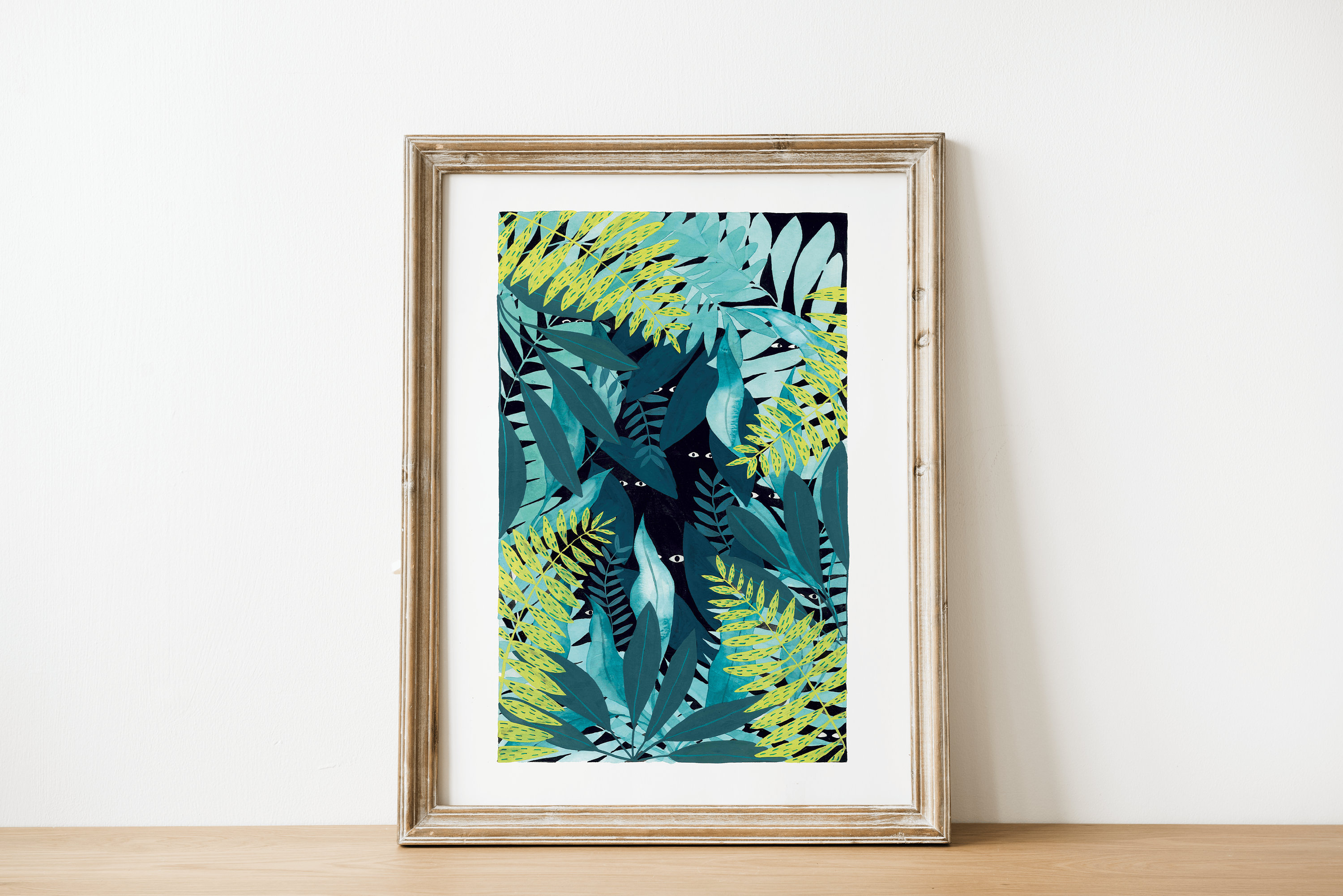 Affiche 30x40 cm // Feuillages //Jungle Décoration-Illustration