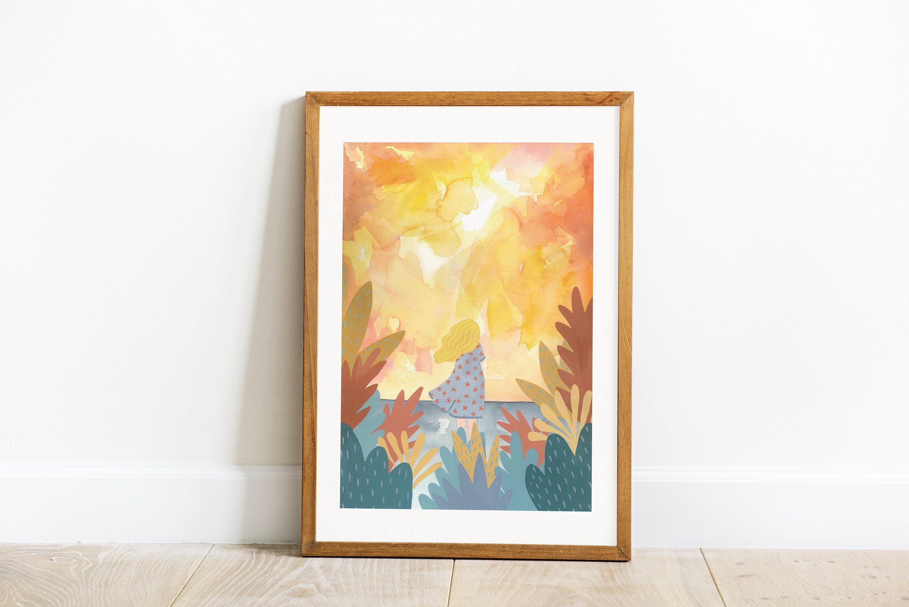 Affiche A3 // Paysage Décoration - Illustration