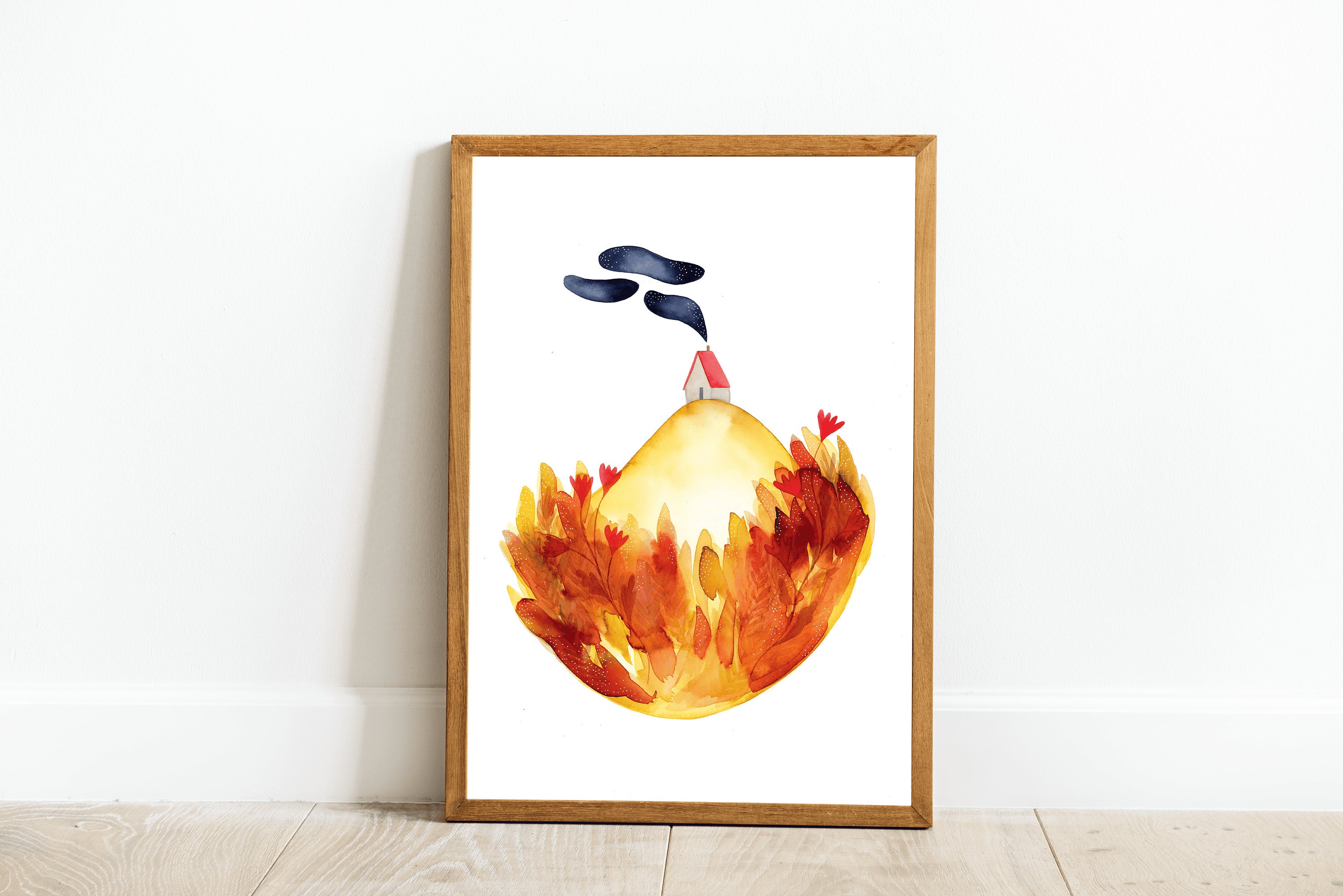 Affiche 30x40 cm// Mon Île // Décoration-Illustration