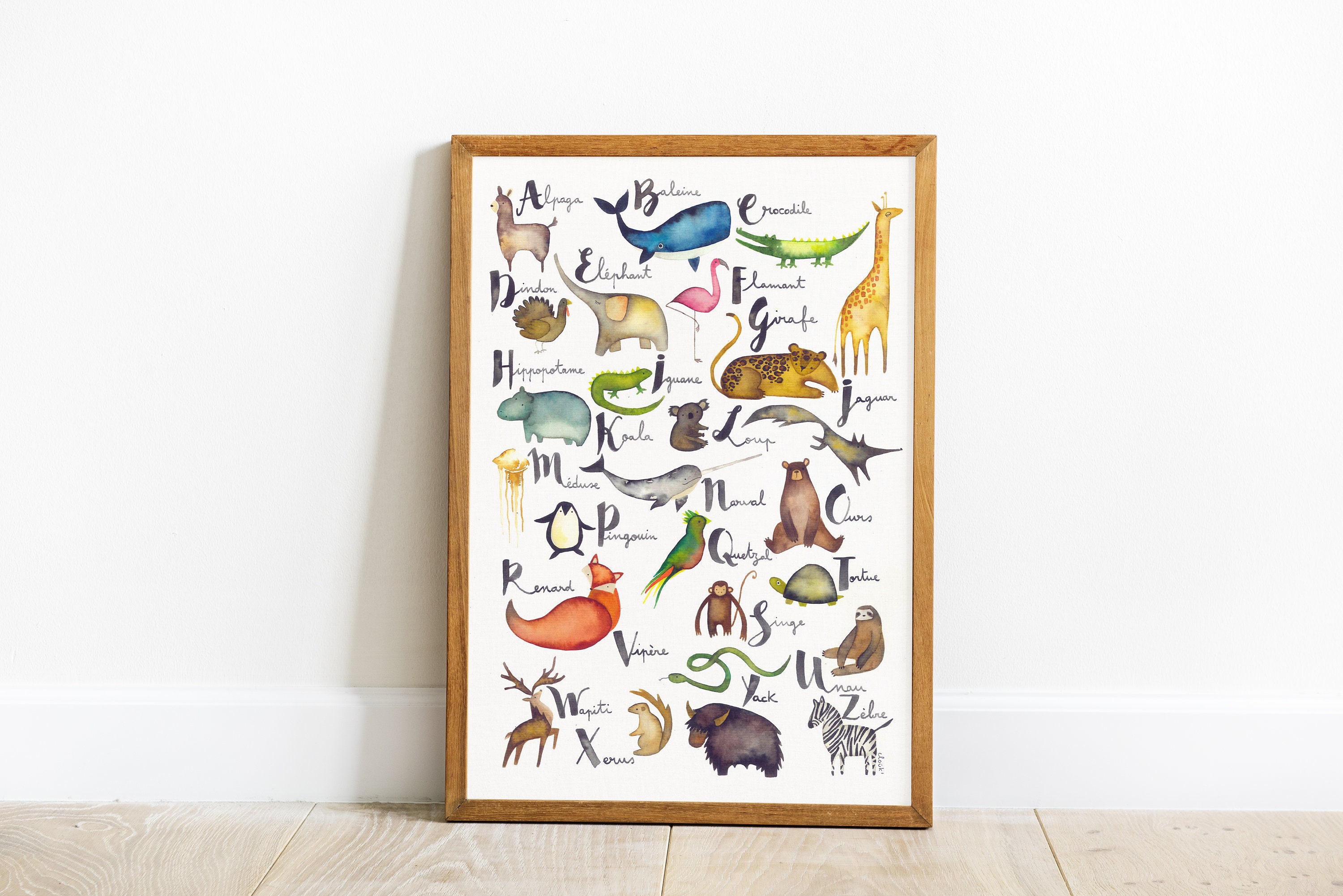 Affiche 30x40 cm // Abécédaire Décoration-Illustration