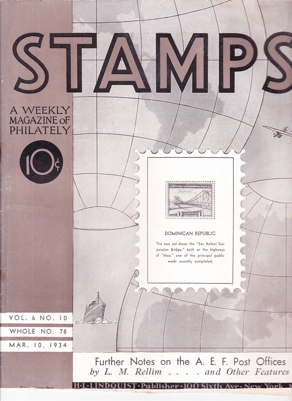 Stamps Weekly Magazine of Philately March 10 1934 Stamp Etsy