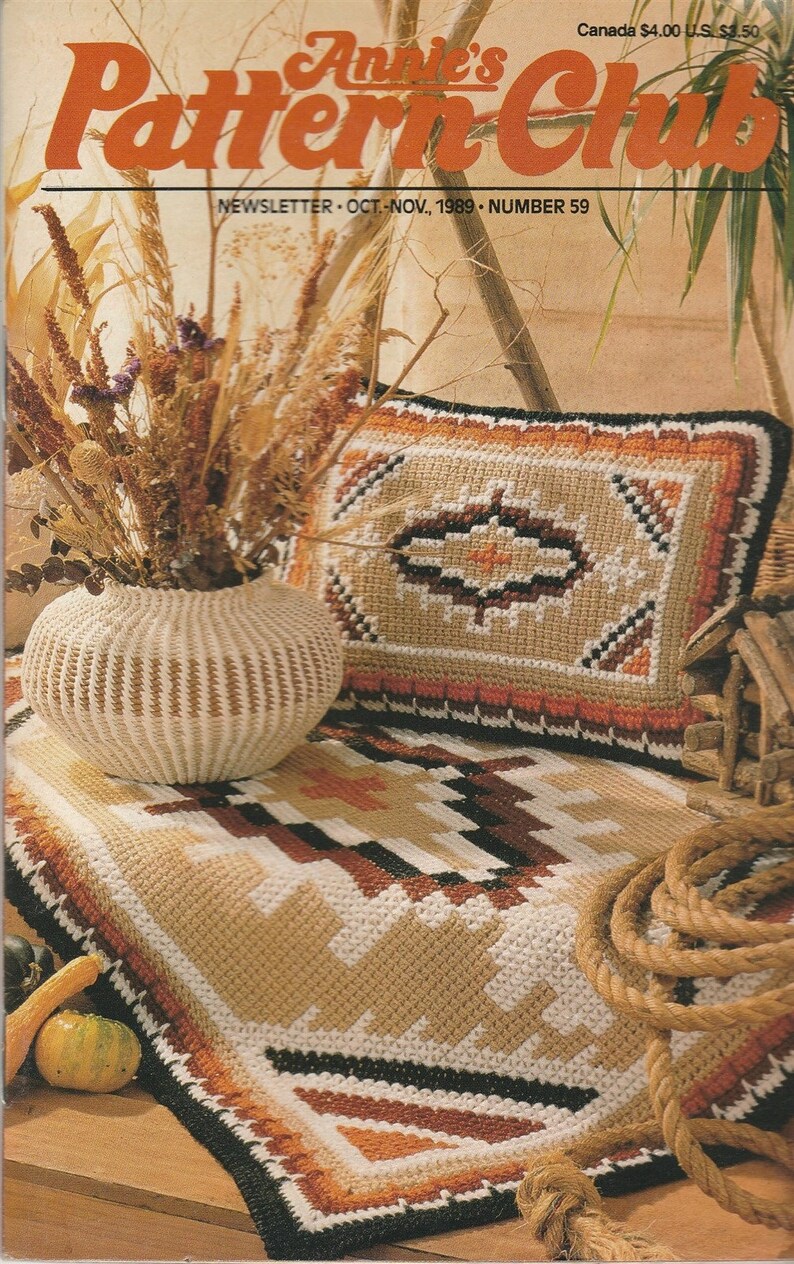 Annie's Pattern Club No 59 Oct-nov 1989 With Pullout Patterns - Etsy