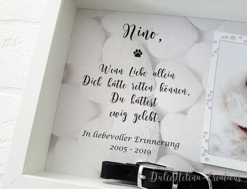 Cadre photo personnalisé mémoire souvenir chien décédé Etsy