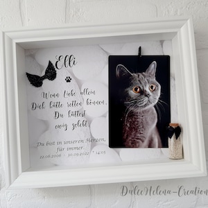 Personalized pet urn, pet urn, picture frame, photo frame, memory, dog deceased, cat, mourning, pet memorial, cremation,