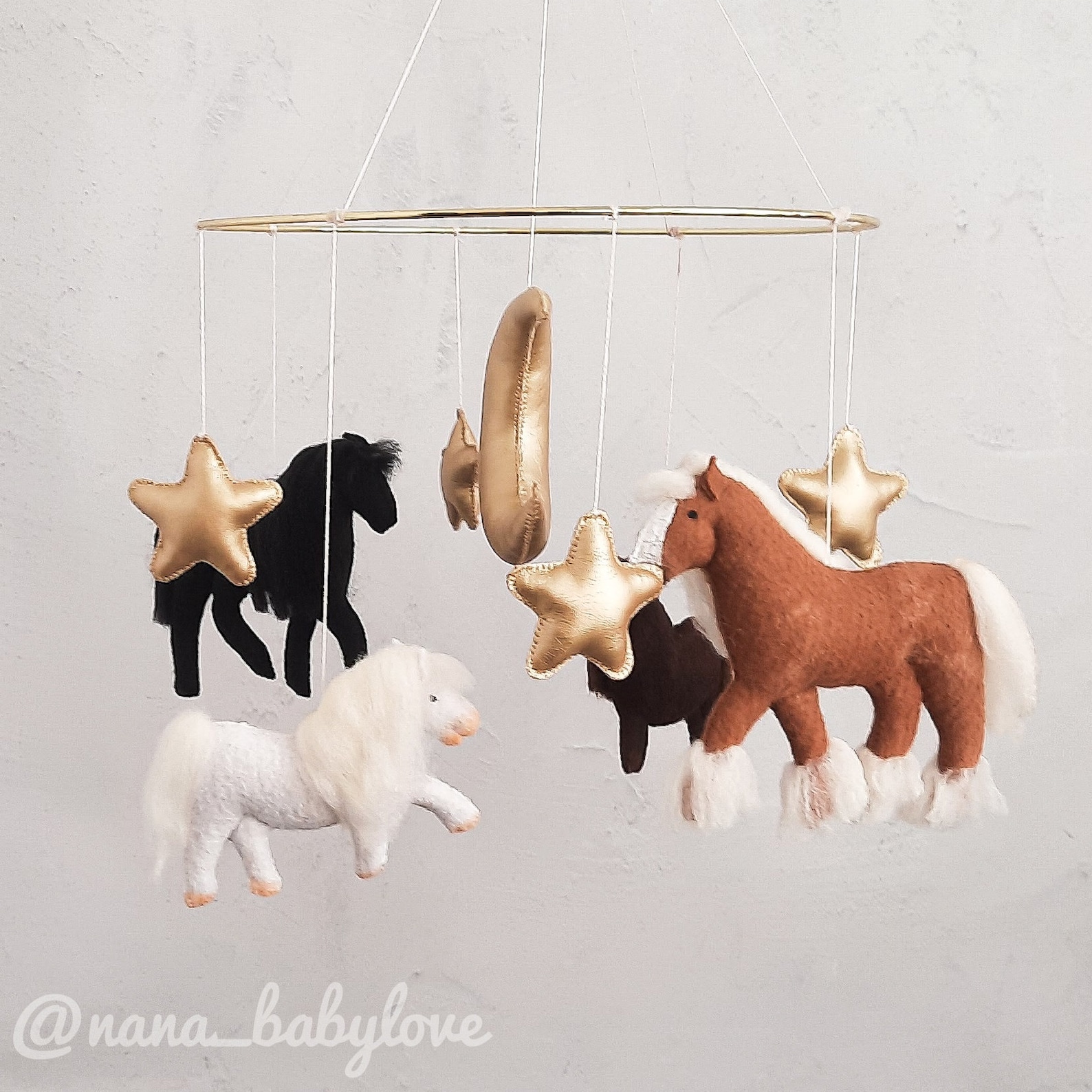 Custom Order for Brooke Horses Baby Mobile Crib Mobile Horses Nursery
