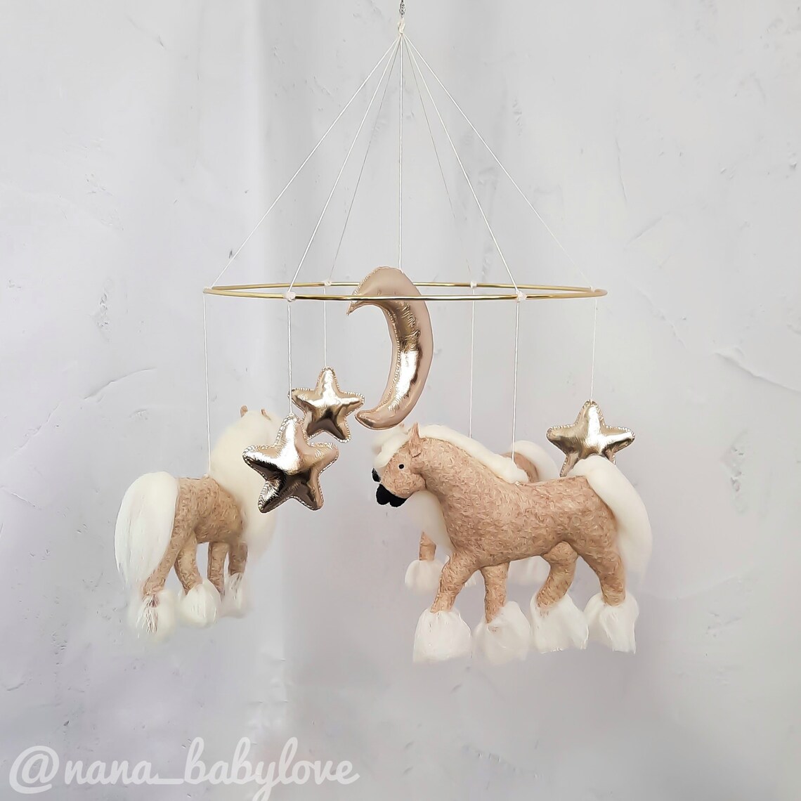 Horses Baby mobile Crib mobile horses Nursery decor Gift Etsy
