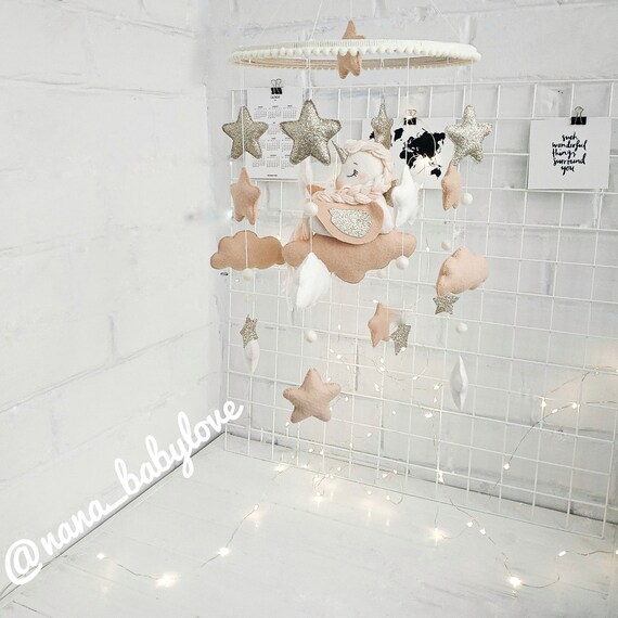 baby girl nursery mobile