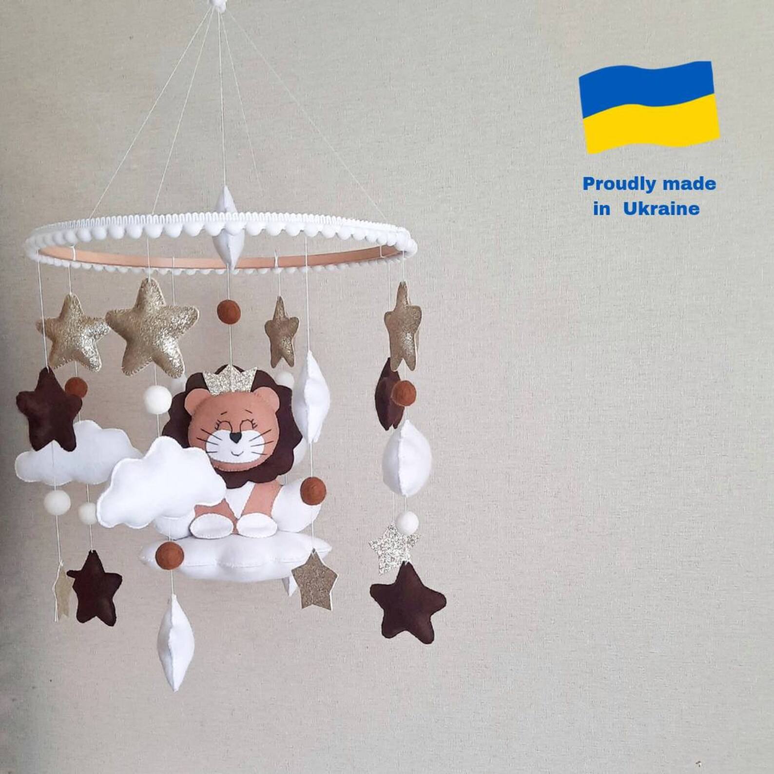 Crib Mobile Boy Baby Mobile Boy Crib Mobile Lion Nursery Decor Etsy