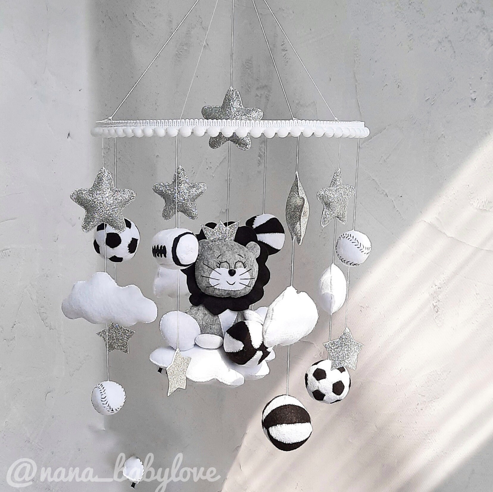 Crib Mobile Boy Baby Mobile Boy Crib Mobile Lion Nursery Decor Etsy