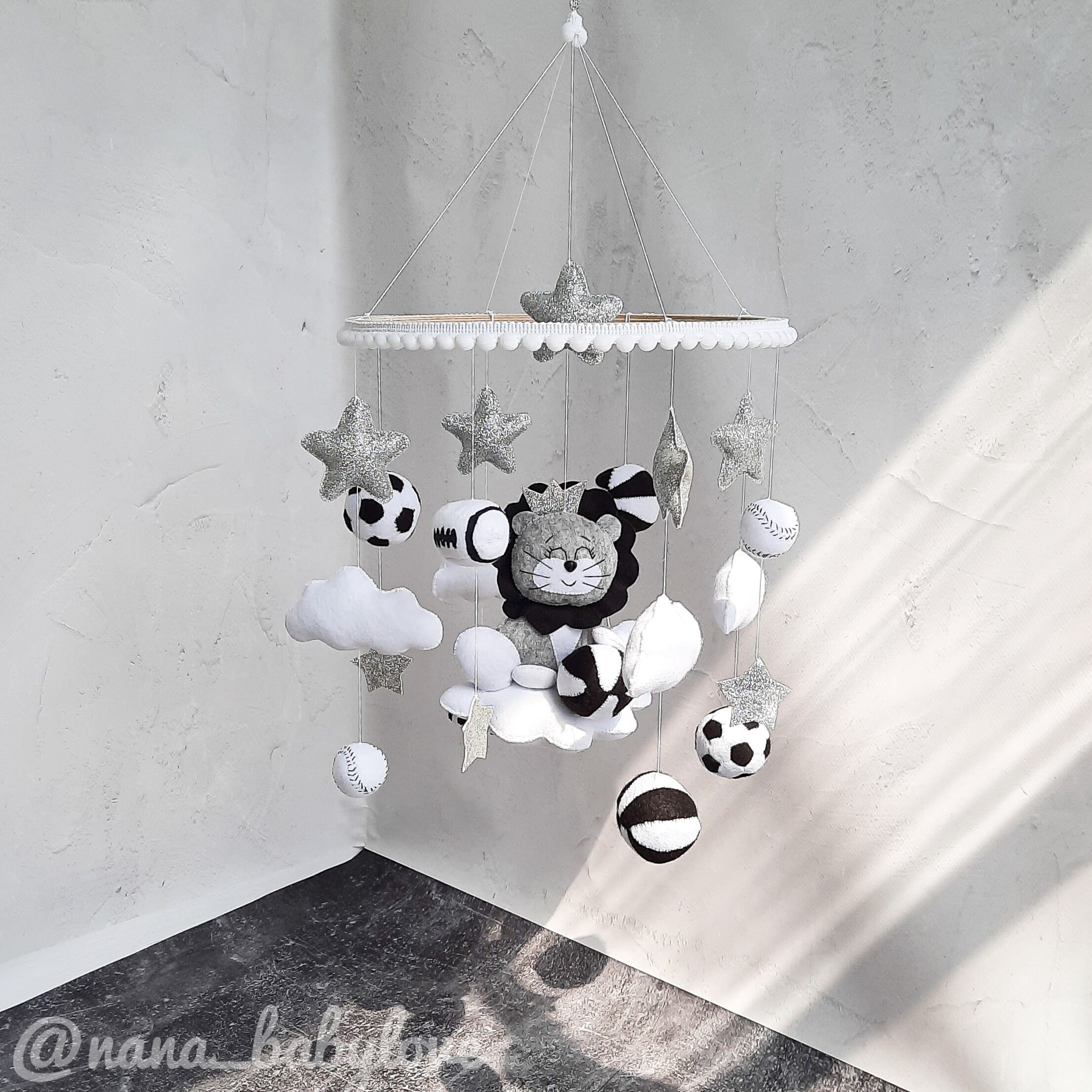 Crib Mobile Boy Baby Mobile Boy Crib Mobile Lion Nursery Decor Etsy