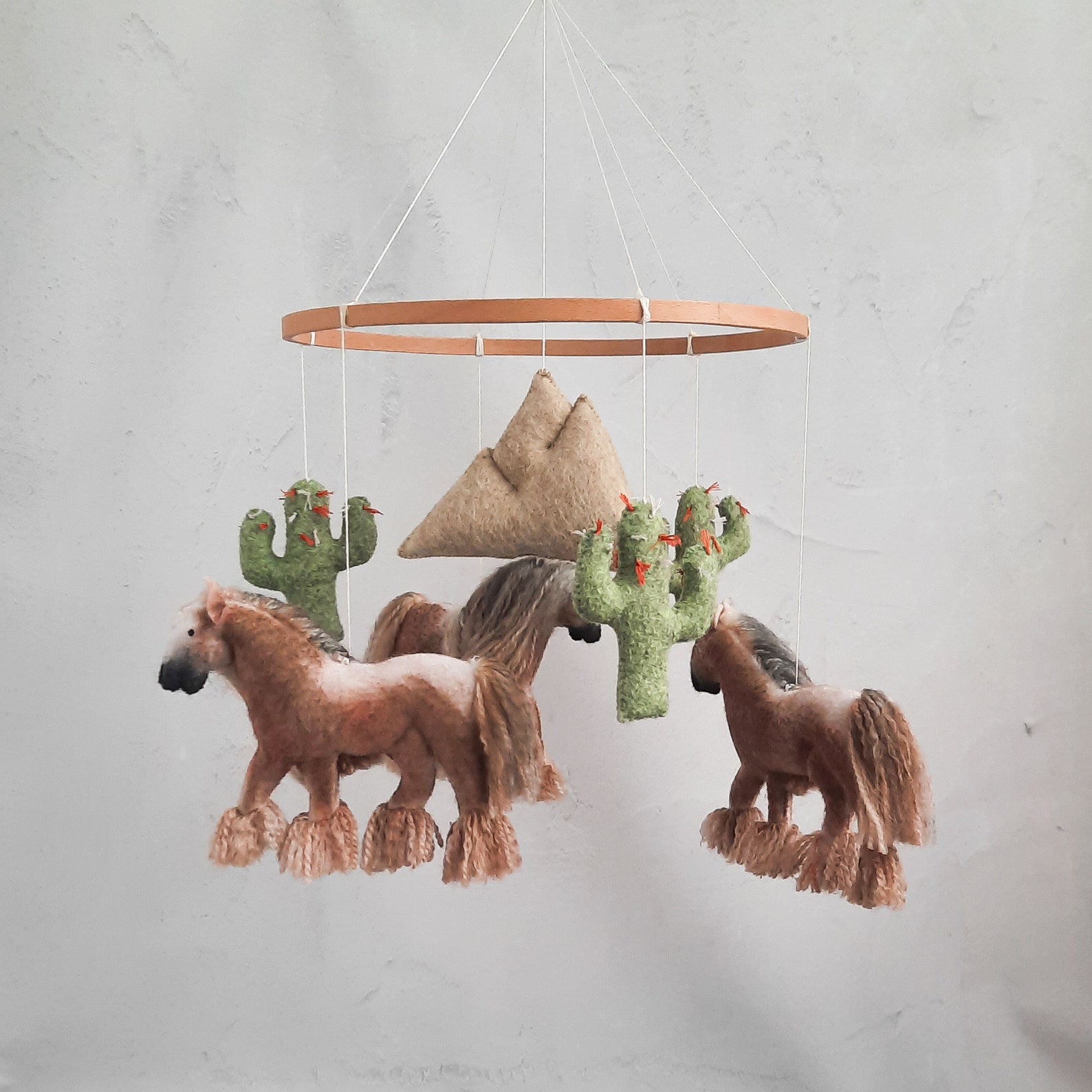 Horse Baby Mobile Horse Nursery Decor Horse Lover Gifts Etsy