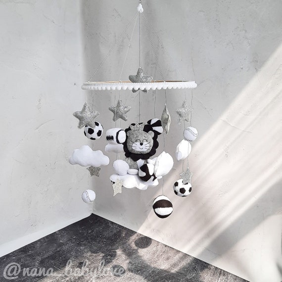 Crib Mobile Boy Baby Mobile Boy Crib Mobile Lion Nursery Decor Etsy