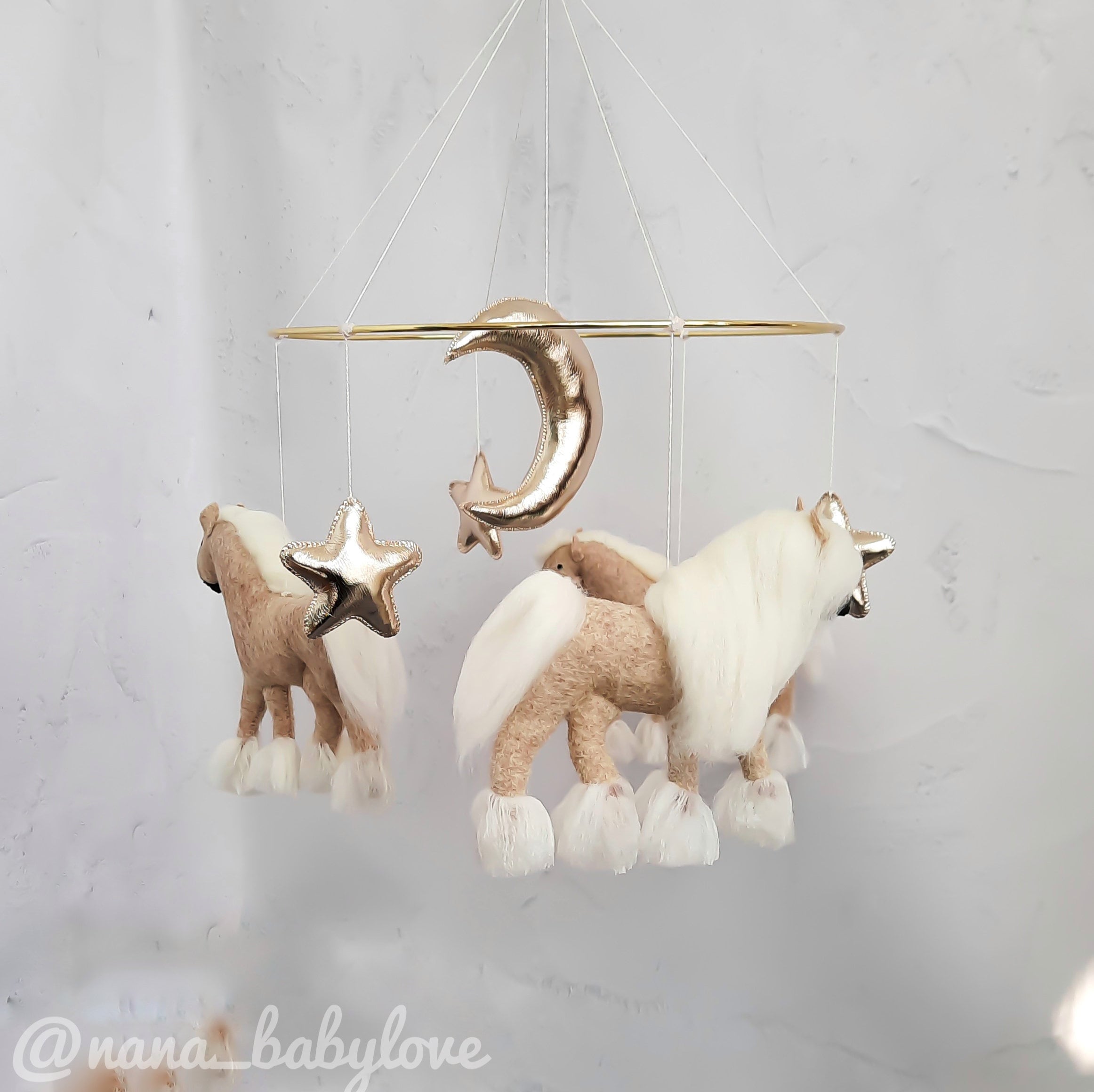 Horses Baby mobile Crib mobile horses Nursery decor Gift Etsy