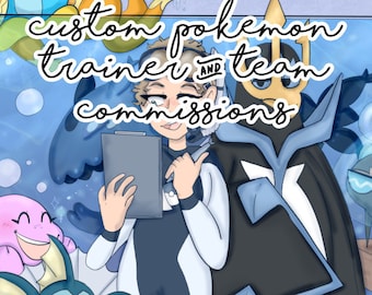 Aangepast Pokemon-trainerportret, Digital Art Commission