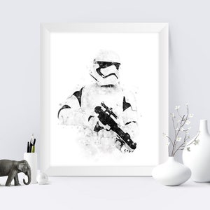 Stormtrooper Print Star Wars Poster Star Wars Stormtrooper Watercolor Painting Star Wars ...