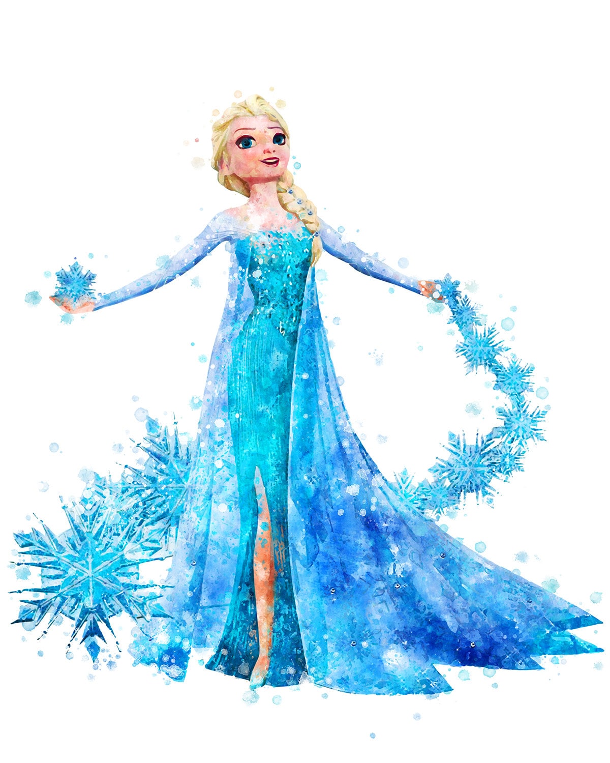 princess-elsa-print-watercolor-elsa-printable-frozen-elsa-wall-art-princess-elsa-poster-kids-room-decor-gift-wall-hanging-etsy