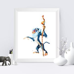 Lion King Rafiki Print Rafiki Quote Printable Lion King Watercolor Art Lion King Poster Lion King Quotes Painting Gift Wall Hanging