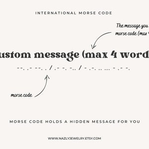 CUSTOM Dainty Morse Code Bracelet Personalized Morse Code Bracelet Custom Gift MAX 4 WORDS image 3