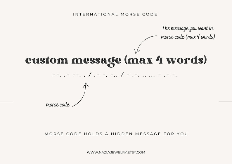 CUSTOM Dainty Morse Code Bracelet Personalized Morse Code Bracelet Custom Gift MAX 4 WORDS image 3