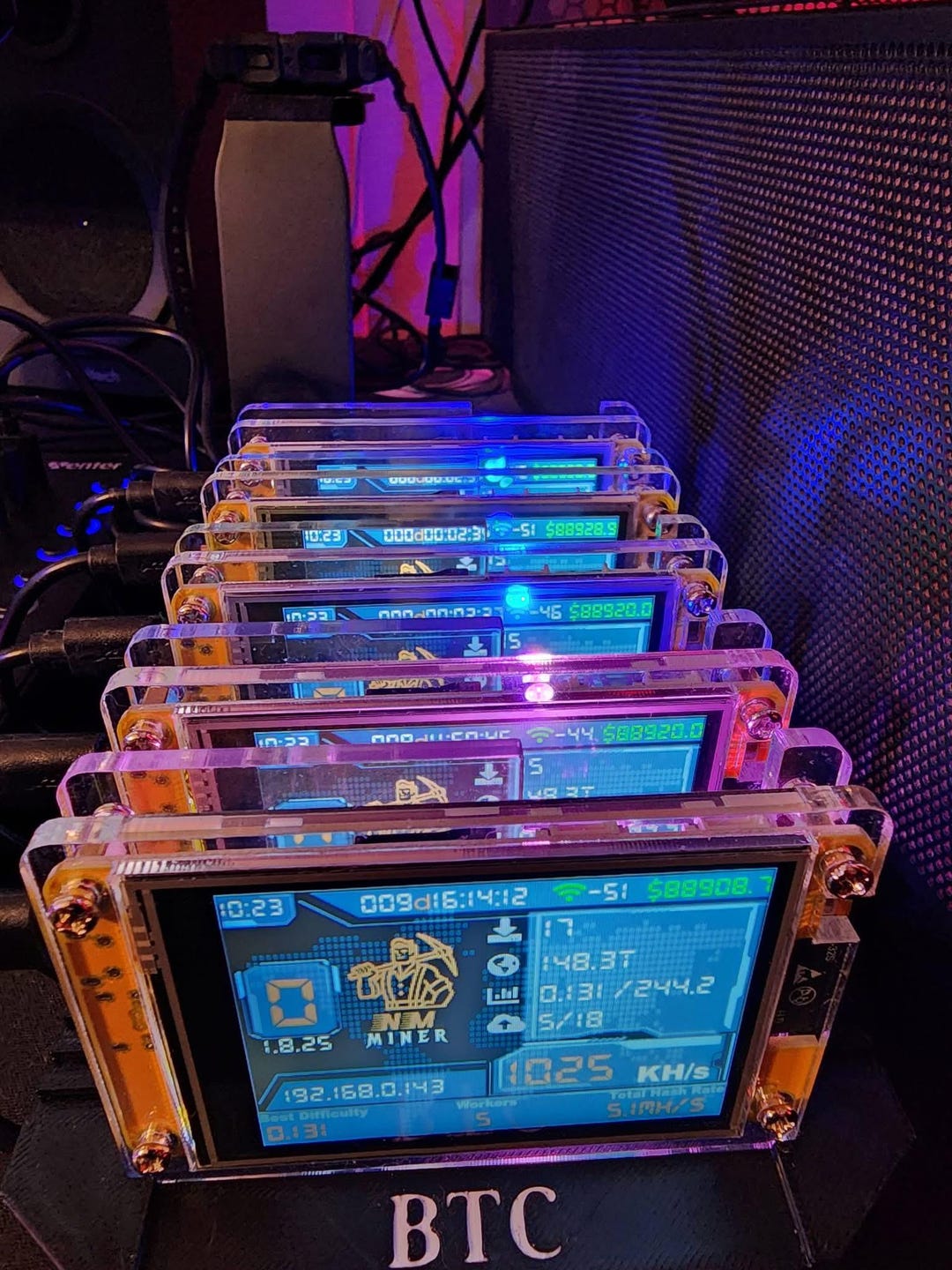 NM Nerd Miner One Shot 5 Stack Dock Holder Stand Display - Etsy