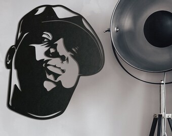 Fabric Poster Notorious B.I.G Biggie Smalls Gangsta Rapper Music 8x12 decor F559