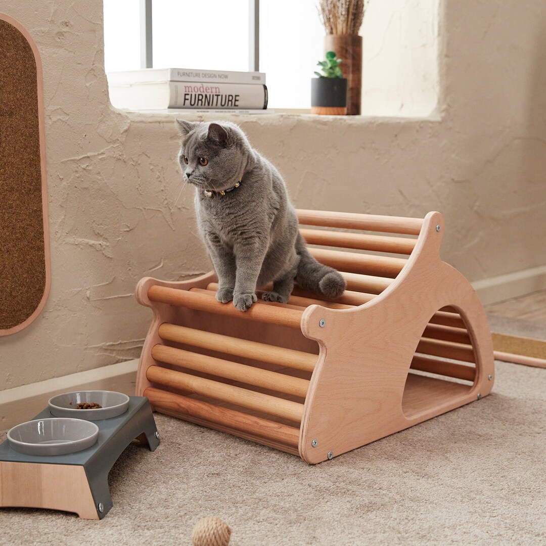 Tre Modern Pet Crate Wooden Cat Furniture Dog House Etsy