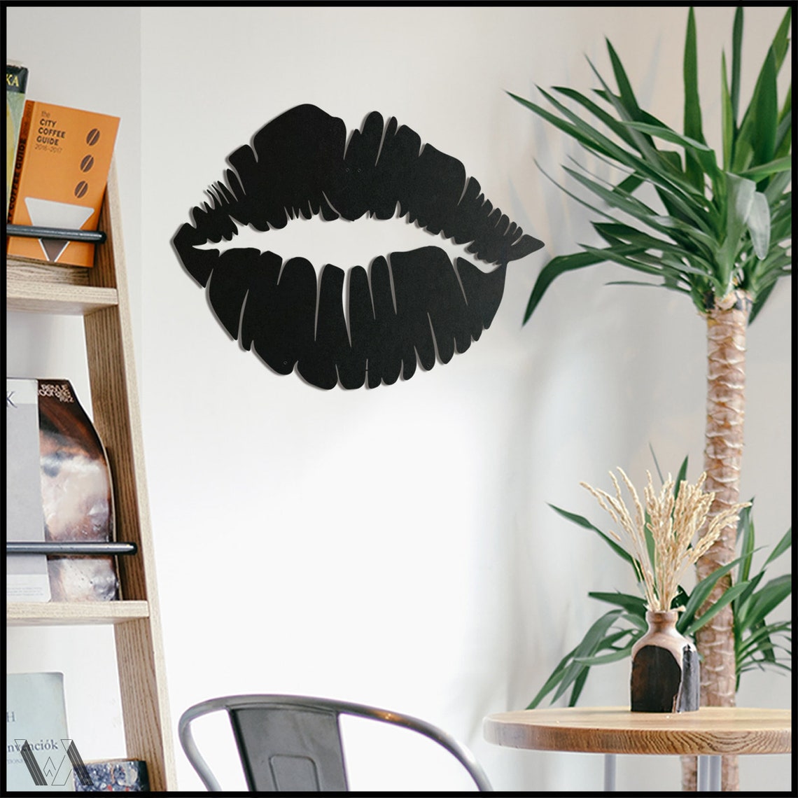 Lips Bedroom Lips Metal Wall Decor Livingroom Lips Metal Etsy