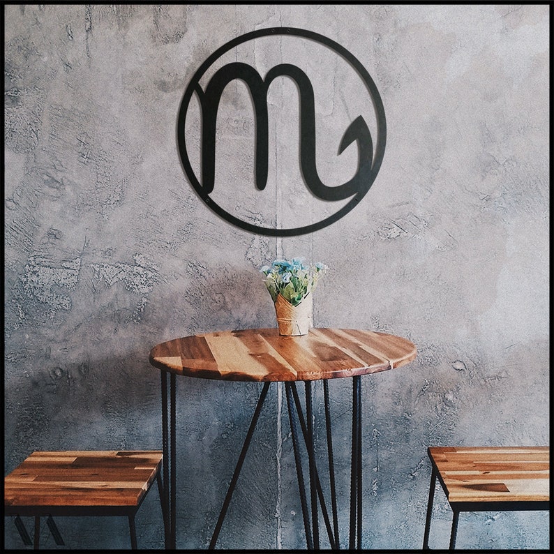 Zodiac Metal Wall Decor Metal Wall Art Housewarming Gift Etsy