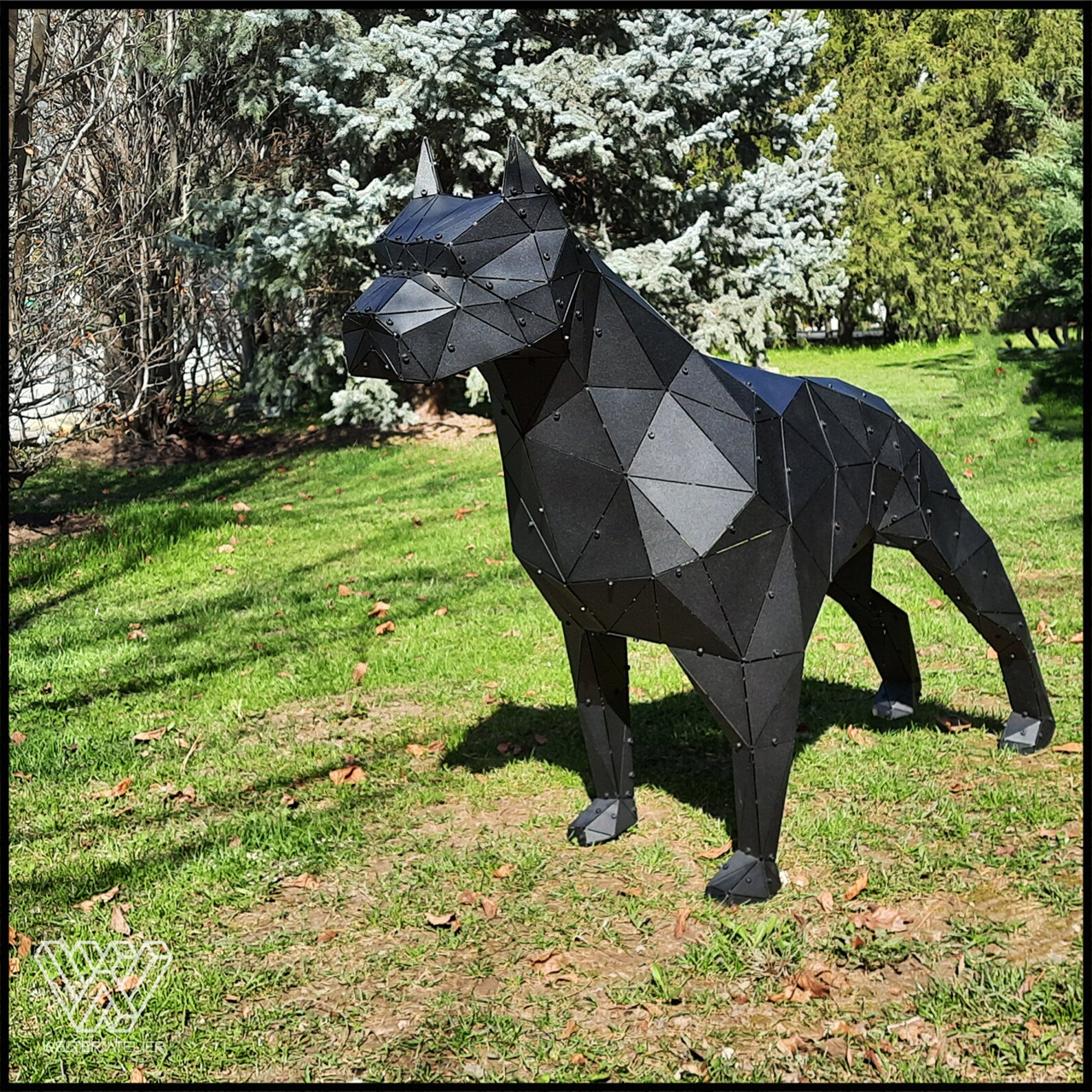 Dog Metal Sculpture Garden Decor Farmhouse Metal Decor Etsy