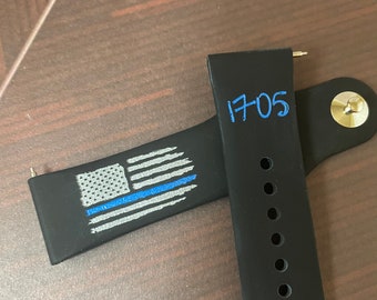 thin blue line fitbit band