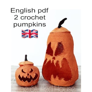 Carved Crochet Pumpkin Pattern, Halloween Amigurumi (PDF Pattern)