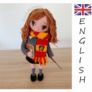 Amigurumi pattern, Amigurumi doll pattern, Amigurumi Witch pattern, Amigurumi pattern English