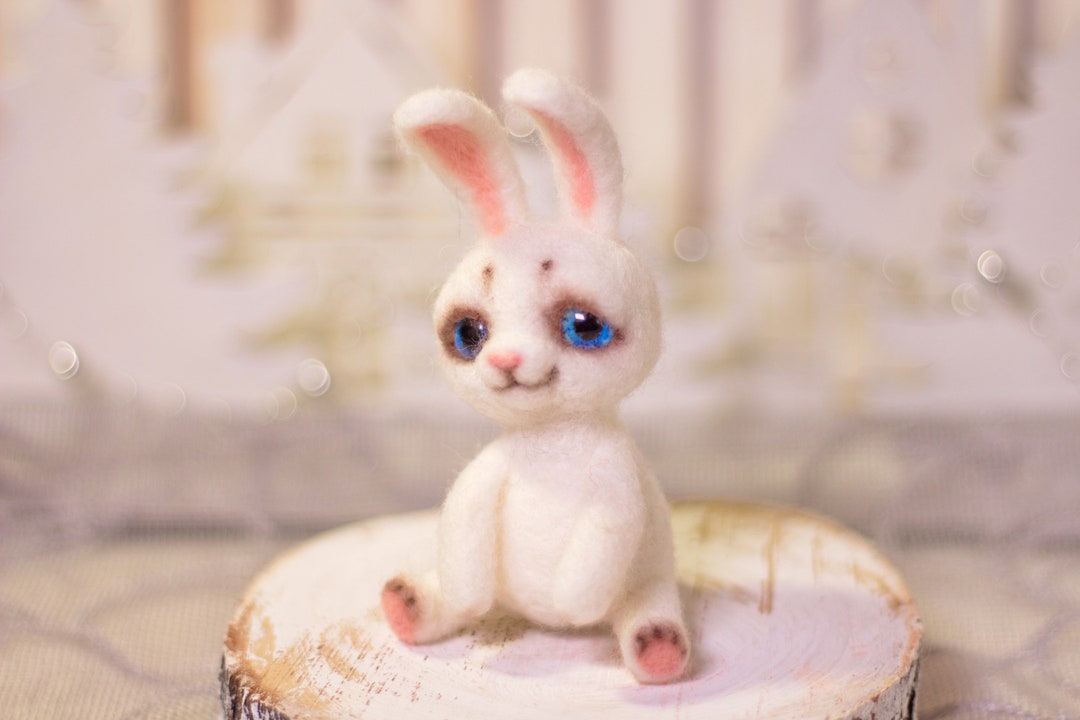 Needle Felted Toy Little Rabbit. Felt Sculpture. Eco Friendly Toy. - Etsy