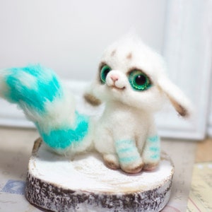 Needle felt toy Little fairy-tale creature. Felt sculpture. Environmentally friendly toy. Felt gift.