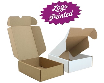 Custom Logo Printed Shipping Boxes Mailing Boxes Kraft Box Packaging Supplies Cardboard Packing Boxes Corrugated Boxes Postal Boxes