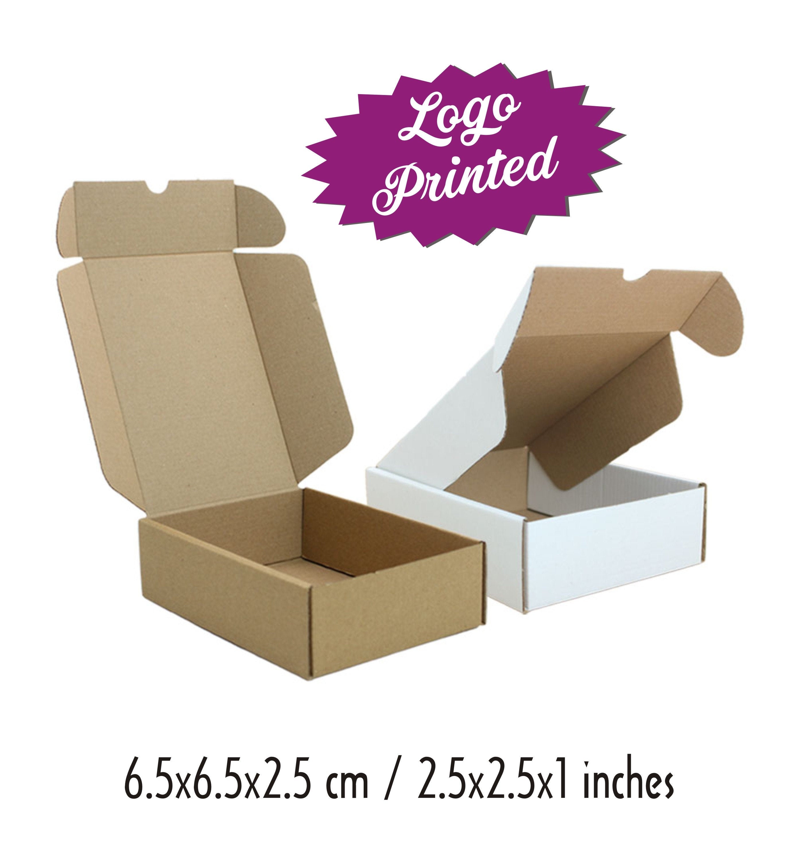 Single Premium Brown Kraft Mini 4.5 Pizza Box Sample 4 1/2 X 4 1/2 X 1  Folding Cardboard Boxes Custom Printing Available 