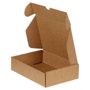 Scatola Kraft, bianca, scatola marrone, imballaggio, spedizione, scatole regalo, buste postali in scatola Kraft, scatole per prodotti all'ingrosso 240 x 165 x 60 mm