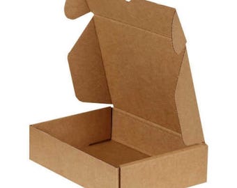 Kraft Gift Box Mailers: Cardboard Packaging Boxes (240 x 165 x 60 mm)