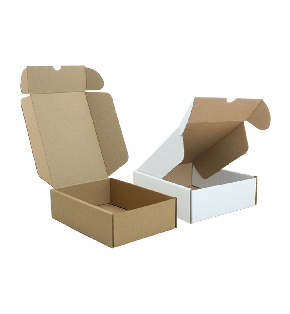 Mini Kraft Gift Box: Small Product Packaging (123x123x47 Mm
