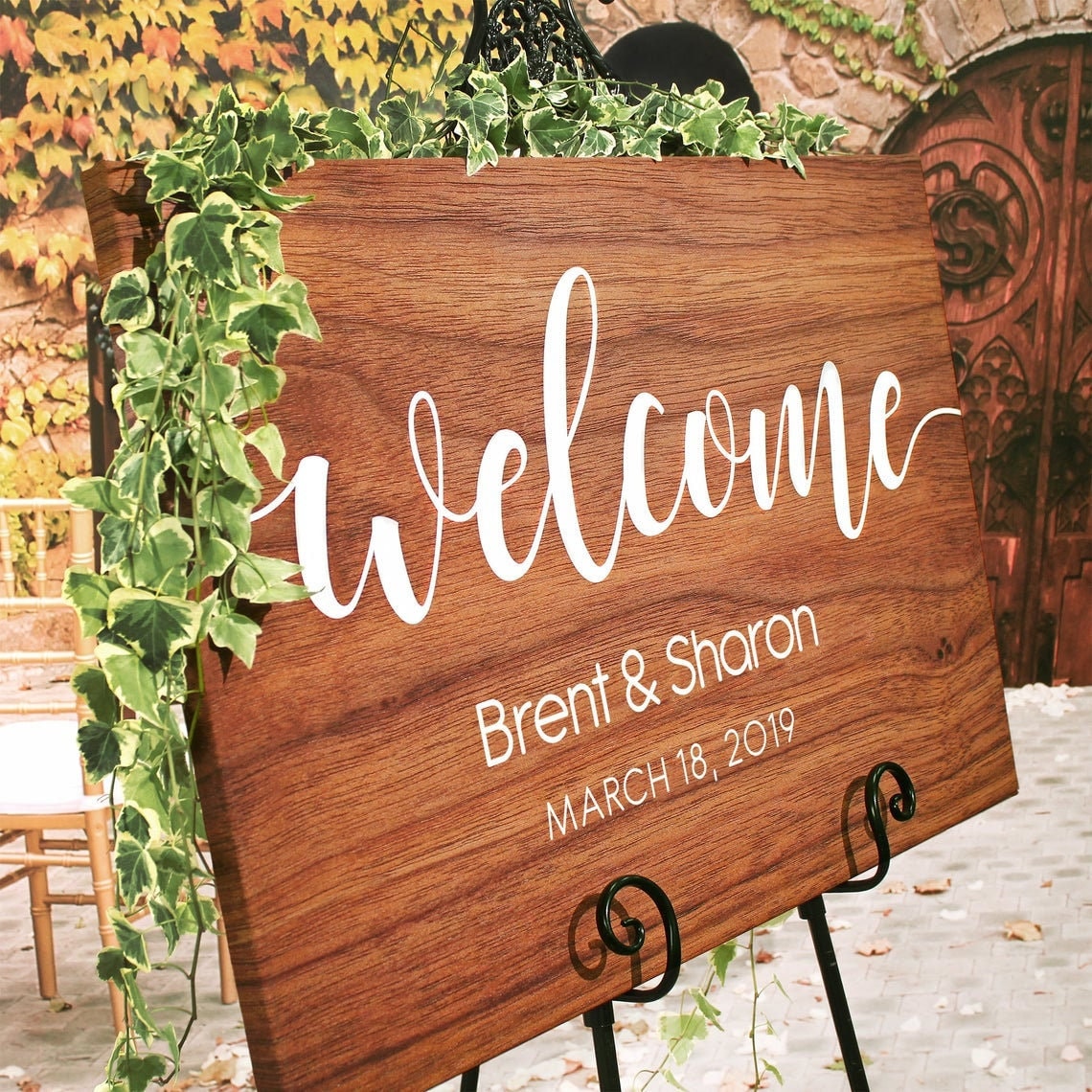 Wooden Wedding Welcome Signs Bridal Shower Painted on - Etsy UK