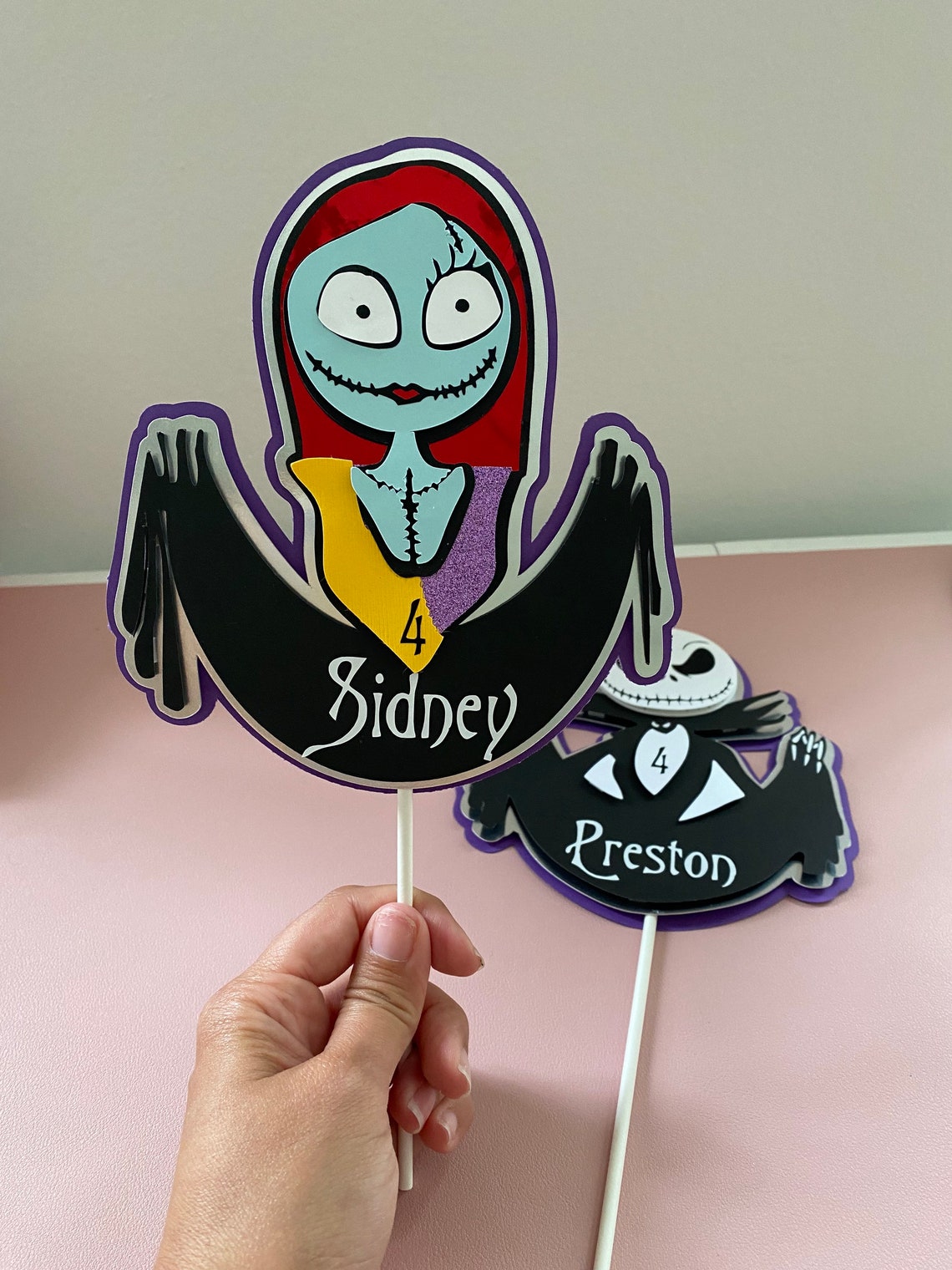Jack Topper Sally Topper Jack Skellington Jack Cake Etsy