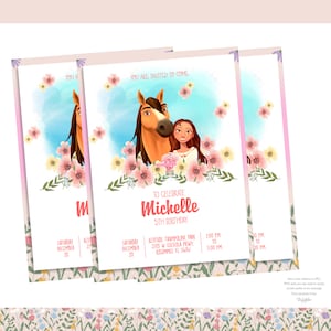 spirit uitnodiging, lucky en spirit, Spirit riding free,Spirit riding,Riding invitation,spirit horse,riding free,spirit theme party, lucky