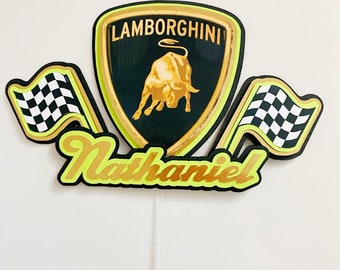 Lamborghini Cake Topper - Etsy Canada